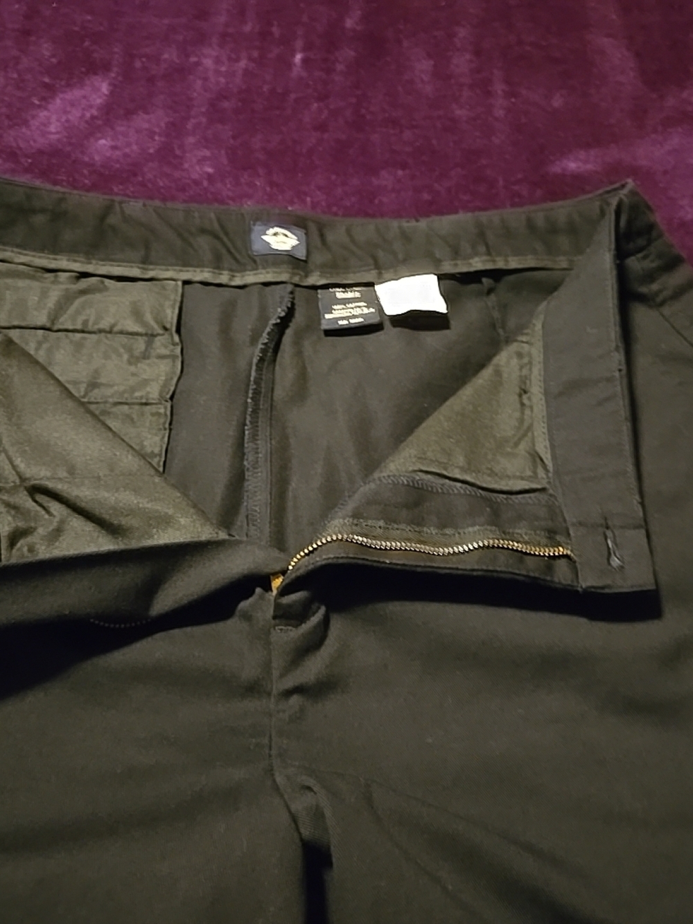 Dockers Flat Front Classic Black Women's Khaki Dress Pants